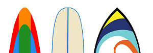 3 types of surfboard nose