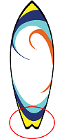 surfboard tail