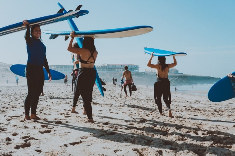 surfer girls surfcamps just for girls