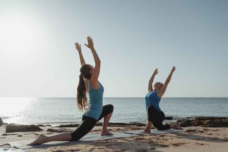 surf and yoga camps beach